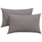 vidaXL Μαξιλάρι Καναπέ 2 τμχ. ύφασμα Taupe 50 x 30 cm