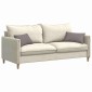 vidaXL Μαξιλάρι Καναπέ 2 τμχ. ύφασμα Taupe 50 x 30 cm