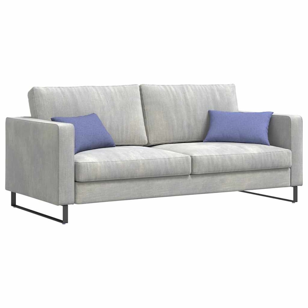 vidaXL Μαξιλάρι Καναπέ 2 τμχ. ύφασμα Μπλε τζην 50 x 30 cm