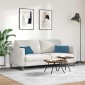 vidaXL Μαξιλάρι Καναπέ 2 pcs Μπλε 50 x 30 cm Υφασμάτινο Κορντουρά