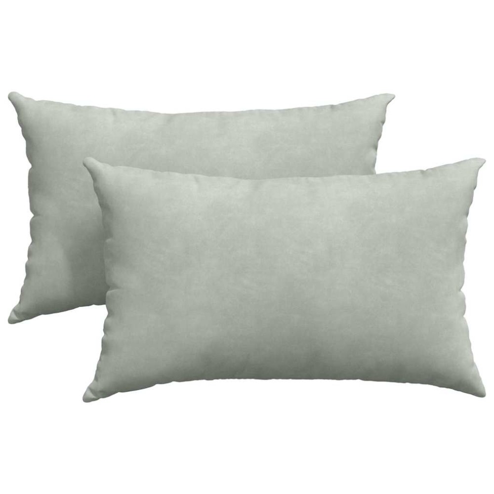 vidaXL Μαξιλάρι Καναπέ 2 pcs Ανοιχτό γκρι 50 x 30 cm