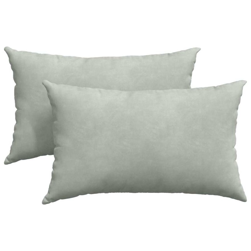 vidaXL Μαξιλάρι Καναπέ 2 pcs Ανοιχτό γκρι 50 x 30 cm