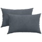 vidaXL Μαξιλάρι Καναπέ 2 pcs Σκούρο γκρι 50 x 30 cm