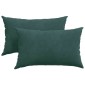 vidaXL Μαξιλάρι Καναπέ 2 pcs Σκούρο πράσινο 50 x 30 cm