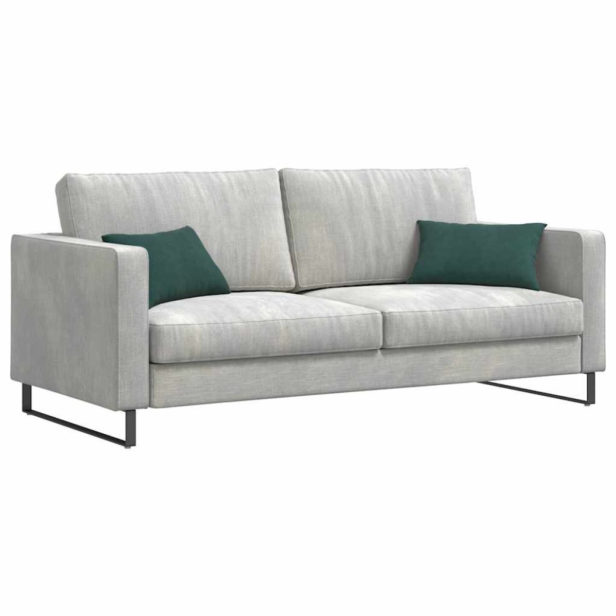 vidaXL Μαξιλάρι Καναπέ 2 pcs Σκούρο πράσινο 50 x 30 cm