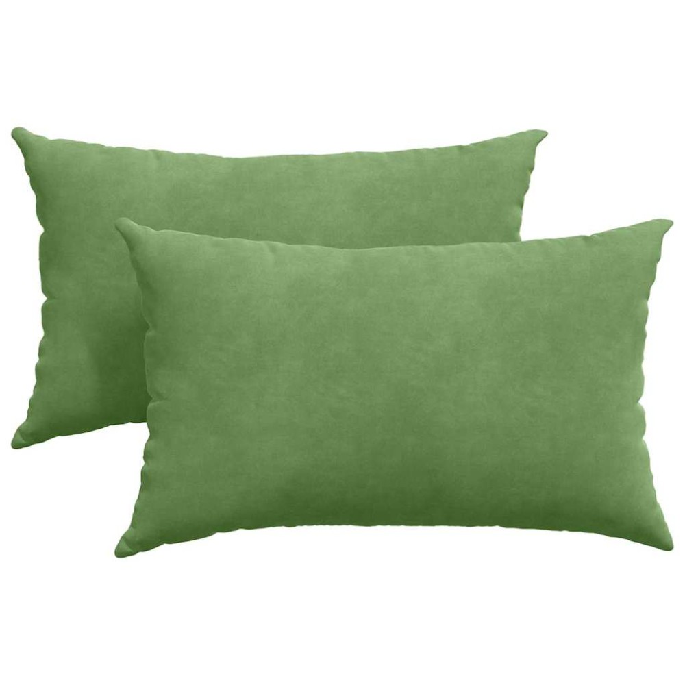 vidaXL Μαξιλάρι Καναπέ 2 pcs Ανοιχτό πράσινο 50 x 30 cm