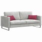 vidaXL Μαξιλάρι Καναπέ 2 pcs Μπορντό 50 x 30 cm Υφασμάτινο Κορντουρά