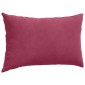 vidaXL Μαξιλάρι Καναπέ 2 pcs Μπορντό 50 x 30 cm Υφασμάτινο Κορντουρά