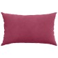 vidaXL Μαξιλάρι Καναπέ 2 pcs Μπορντό 50 x 30 cm Υφασμάτινο Κορντουρά