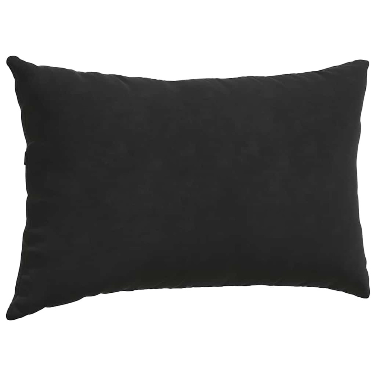 vidaXL Μαξιλάρι Καναπέ 2 pcs Μαύρο 50 x 30 cm Υφασμάτινο Κορντουρά