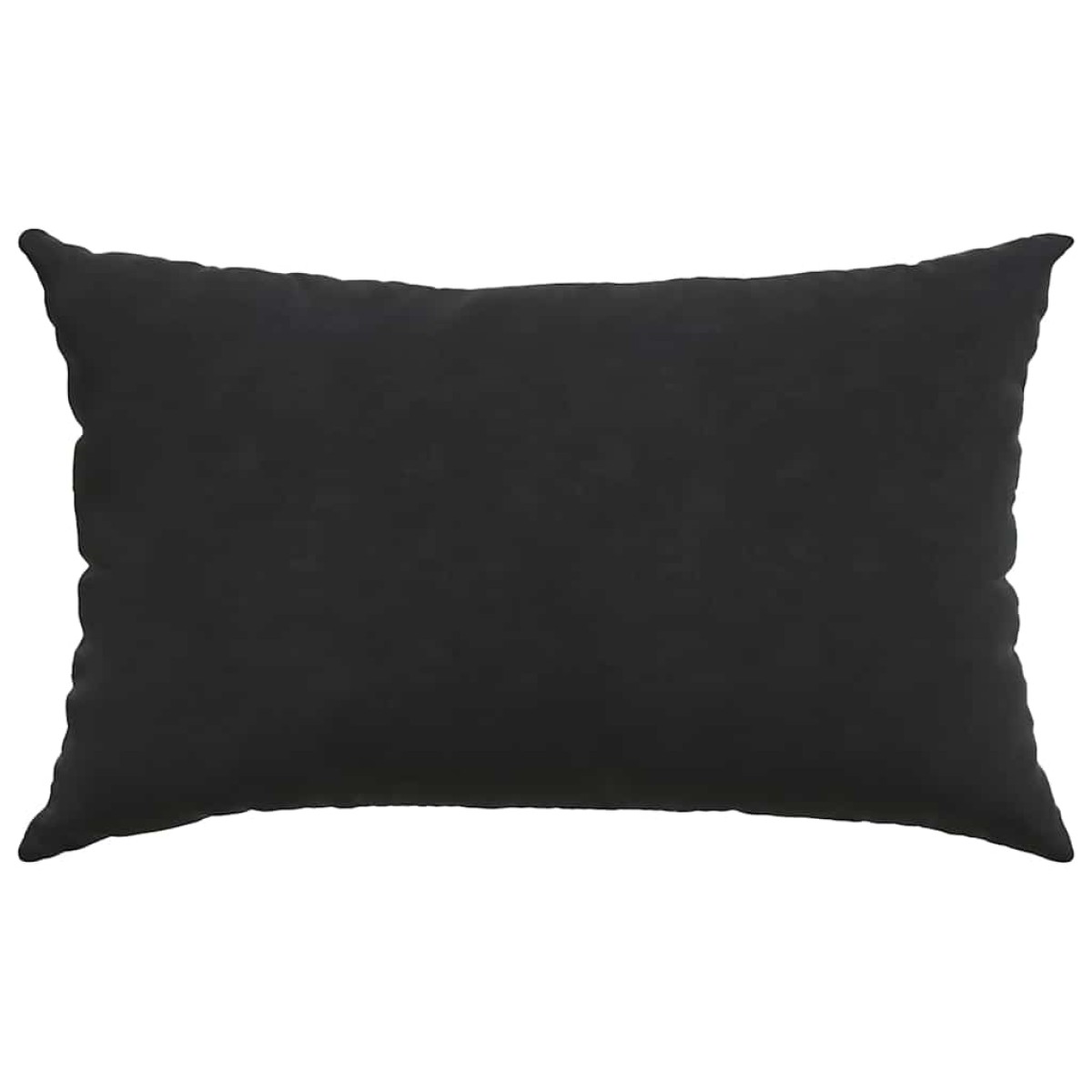 vidaXL Μαξιλάρι Καναπέ 2 pcs Μαύρο 50 x 30 cm Υφασμάτινο Κορντουρά