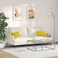 vidaXL Μαξιλάρι Καναπέ 2 pcs Κίτρινο 50 x 30 cm Υφασμάτινο Κορντουρά