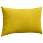 vidaXL Μαξιλάρι Καναπέ 2 pcs Κίτρινο 50 x 30 cm Υφασμάτινο Κορντουρά