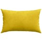vidaXL Μαξιλάρι Καναπέ 2 pcs Κίτρινο 50 x 30 cm Υφασμάτινο Κορντουρά