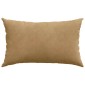 vidaXL Μαξιλάρι Καναπέ 2 pcs Καφέ 50 x 30 cm Υφασμάτινο Κορντουρά