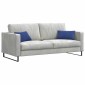vidaXL Μαξιλάρι Καναπέ 2 pcs Μπλε Αστυνομίας 50 x 30 cm
