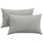 vidaXL Μαξιλάρι Καναπέ 2 pcs Ανοιχτό γκρι 50 x 30 cm ύφασμα