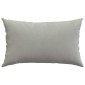 vidaXL Μαξιλάρι Καναπέ 2 pcs Ανοιχτό γκρι 50 x 30 cm ύφασμα