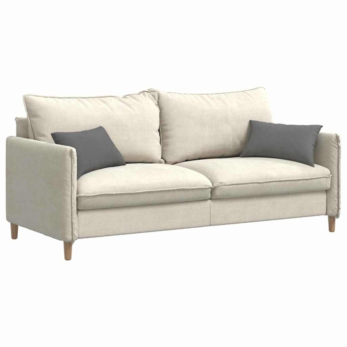 vidaXL Μαξιλάρι Καναπέ 2 pcs Σκούρο Γκρι 50 x 30 cm ύφασμα