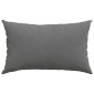vidaXL Μαξιλάρι Καναπέ 2 pcs Σκούρο Γκρι 50 x 30 cm ύφασμα