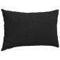 vidaXL Μαξιλάρι Καναπέ 2 pcs Μαύρο 50 x 30 cm ύφασμα