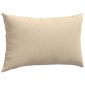 vidaXL Μαξιλάρι Καναπέ 2 pcs Κρεμ 50 x 30 cm ύφασμα