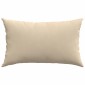 vidaXL Μαξιλάρι Καναπέ 2 pcs Κρεμ 50 x 30 cm ύφασμα