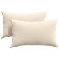vidaXL Μαξιλάρι Καναπέ 2 pcs Μπεζ 50 x 30 cm ύφασμα
