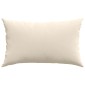 vidaXL Μαξιλάρι Καναπέ 2 pcs Μπεζ 50 x 30 cm ύφασμα