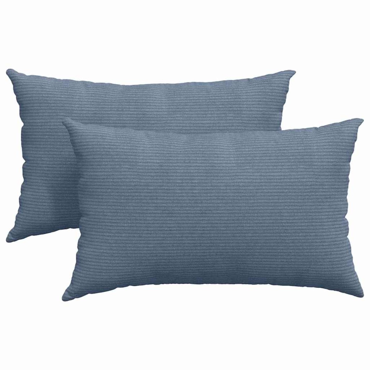 vidaXL Μαξιλάρι Καναπέ 2 pcs Μπλε 50 x 30 cm Υφασμάτινο Κορντουρά