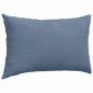 vidaXL Μαξιλάρι Καναπέ 2 pcs Μπλε 50 x 30 cm Υφασμάτινο Κορντουρά