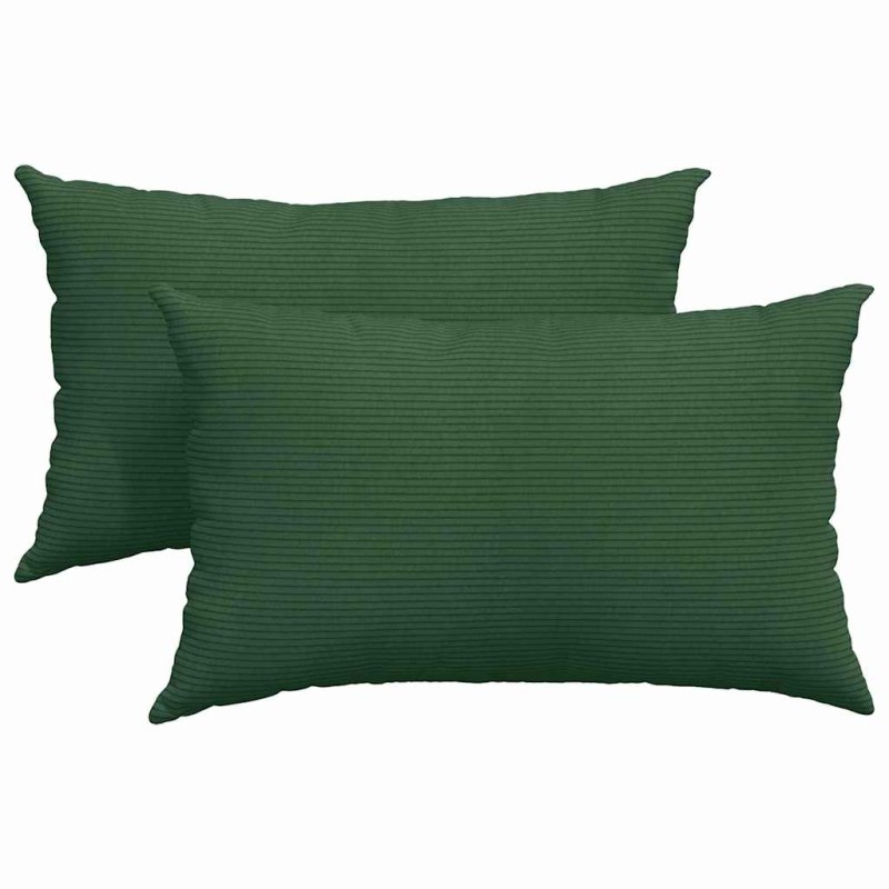 vidaXL Μαξιλάρι Καναπέ 2 pcs Σκούρο Πράσινο 50 x 30 cm