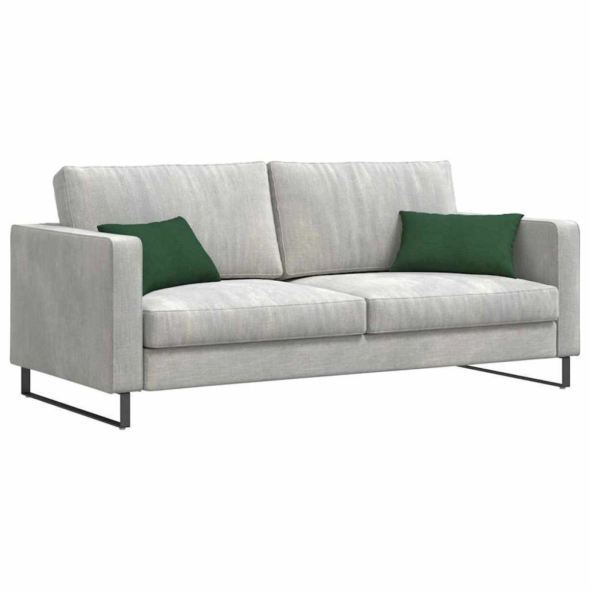 vidaXL Μαξιλάρι Καναπέ 2 pcs Σκούρο Πράσινο 50 x 30 cm