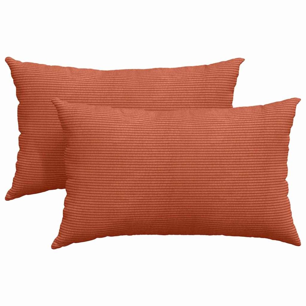 vidaXL Μαξιλάρι Καναπέ 2 pcs Κόκκινο Πορτοκαλί 50 x 30 cm