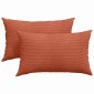 vidaXL Μαξιλάρι Καναπέ 2 pcs Κόκκινο Πορτοκαλί 50 x 30 cm