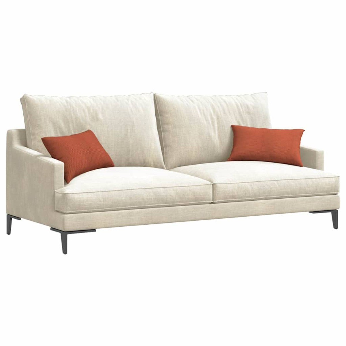 vidaXL Μαξιλάρι Καναπέ 2 pcs Κόκκινο Πορτοκαλί 50 x 30 cm