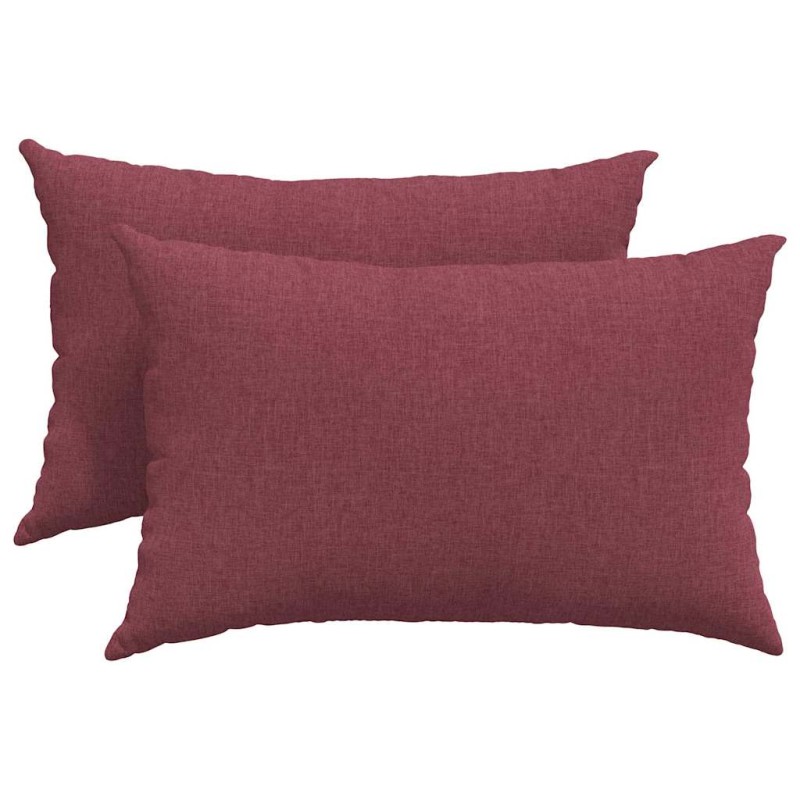 vidaXL Μαξιλάρι Καναπέ 2 τμχ. ύφασμα Κόκκινο 60 x 40 cm