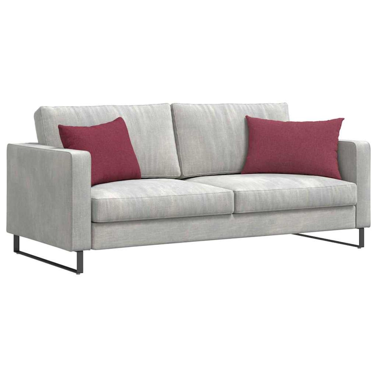 vidaXL Μαξιλάρι Καναπέ 2 τμχ. ύφασμα Κόκκινο 60 x 40 cm