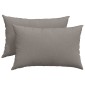 vidaXL Μαξιλάρι Καναπέ 2 τμχ. ύφασμα Taupe 60 x 40 cm
