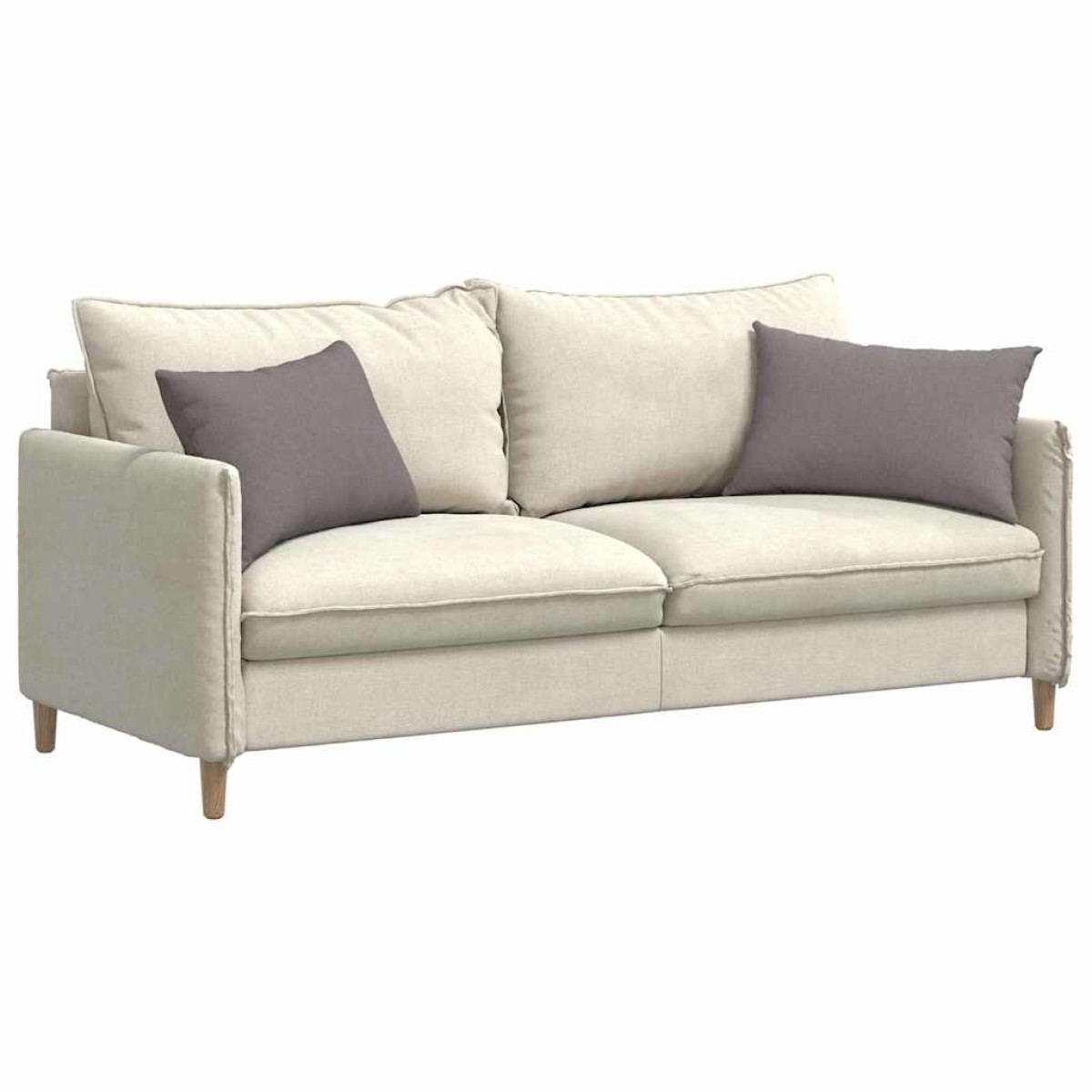 vidaXL Μαξιλάρι Καναπέ 2 τμχ. ύφασμα Taupe 60 x 40 cm