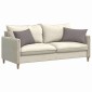 vidaXL Μαξιλάρι Καναπέ 2 τμχ. ύφασμα Taupe 60 x 40 cm