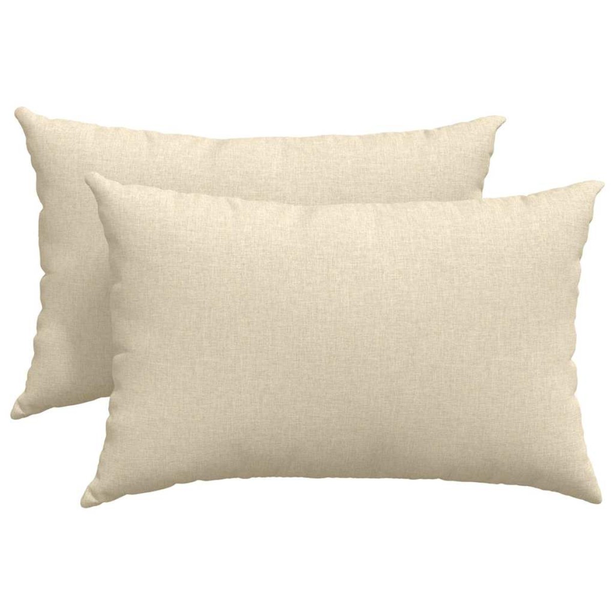 vidaXL Μαξιλάρι Καναπέ 2 τμχ. ύφασμα Κρεμ 60 x 40 cm