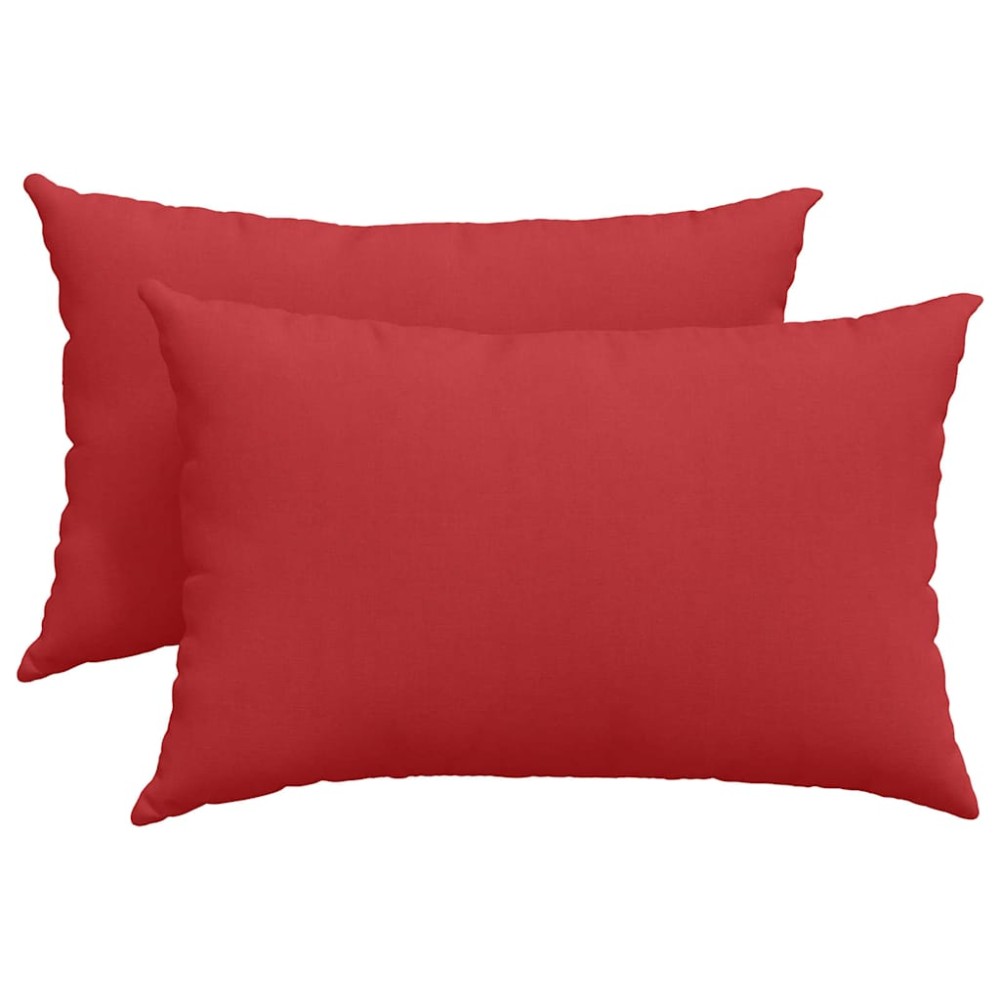 vidaXL Μαξιλάρι Καναπέ 2 τμχ. ύφασμα Κόκκινο 60 x 40 cm