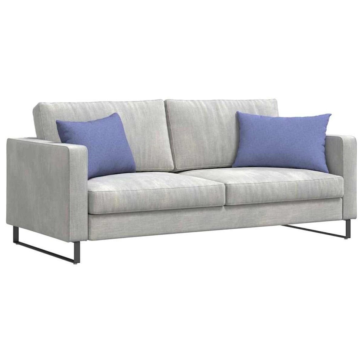 vidaXL Μαξιλάρι Καναπέ 2 τμχ. ύφασμα Μπλε τζην 60 x 40 cm