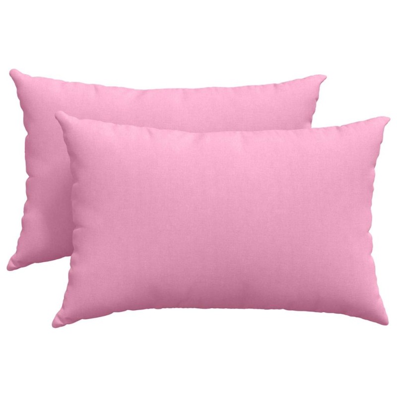 vidaXL Μαξιλάρι Καναπέ 2 τμχ. ύφασμα Ροζ 60 x 40 cm