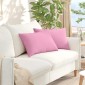 vidaXL Μαξιλάρι Καναπέ 2 τμχ. ύφασμα Ροζ 60 x 40 cm