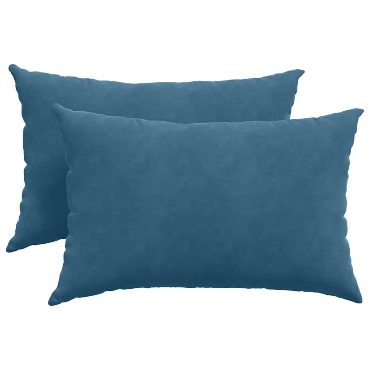 vidaXL Μαξιλάρι Καναπέ 2 pcs Μπλε 60 x 40 cm Υφασμάτινο Κορντουρά