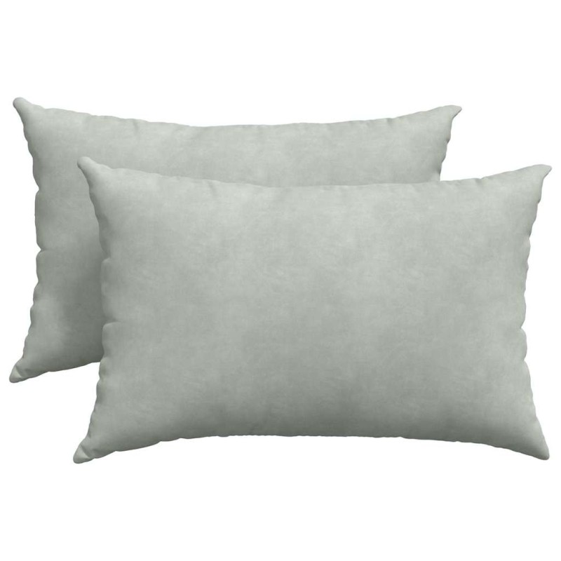 vidaXL Μαξιλάρι Καναπέ 2 pcs Ανοιχτό γκρι 60 x 40 cm
