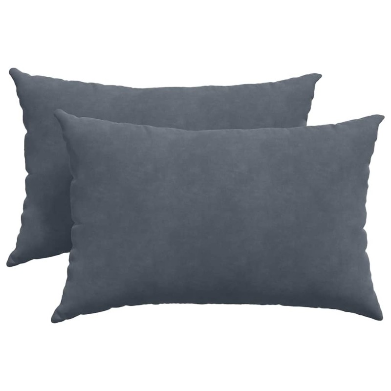 vidaXL Μαξιλάρι Καναπέ 2 pcs Σκούρο γκρι 60 x 40 cm