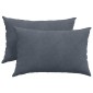 vidaXL Μαξιλάρι Καναπέ 2 pcs Σκούρο γκρι 60 x 40 cm